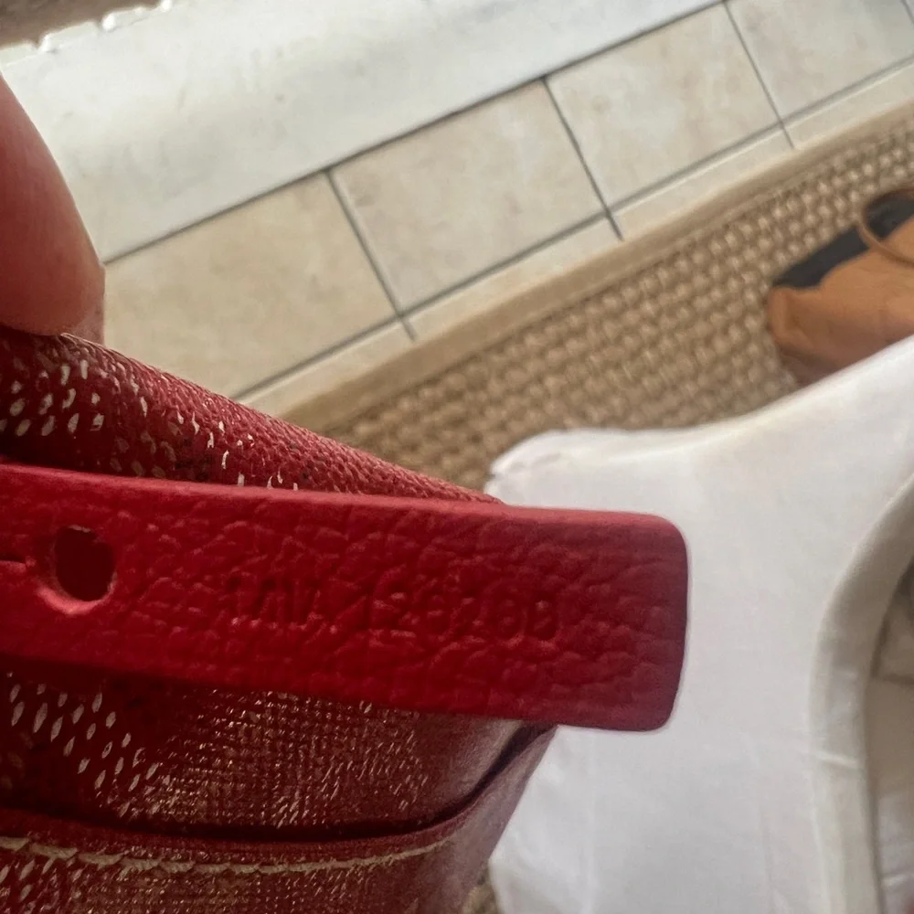 Goyard Large Tote Red Designer Tote Bag - Picture 16 of 16